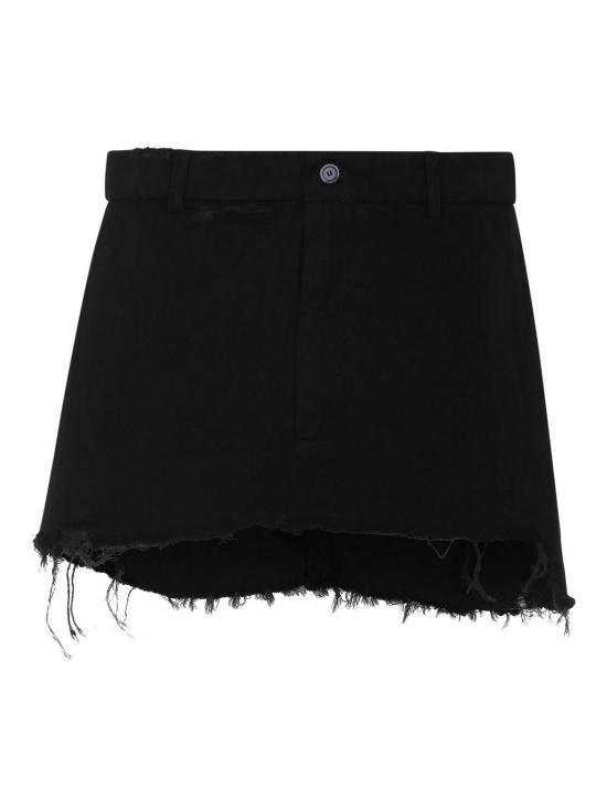 25FW 발렌시아가 숏 스커트 838756TSU161000 Black