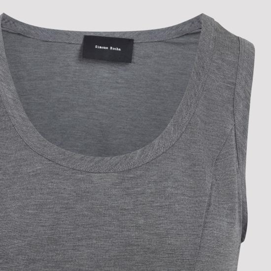 25FW 시몬로샤 민소매 티셔츠 5222 0571 GREY MARL - SIMONE ROCHA