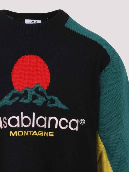  카사블랑카 스웨터 MPF25KW100801CASABLANCA Black - CASABLANCA