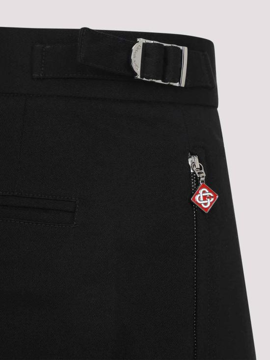  카사블랑카 스트레이트 팬츠 MPF25TR32101BLACK Black - CASABLANCA