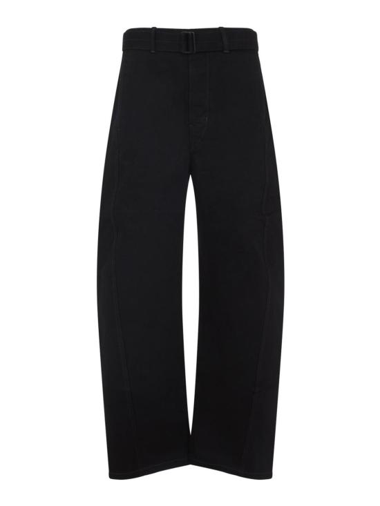  르메르 벨티드 트위스트 팬츠  PA326LD1055BK999 Black