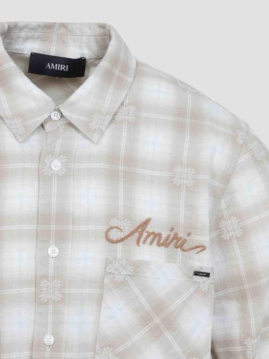  아미리 긴팔 셔츠 AMSTFL1015LIGHT Camel - AMIRI
