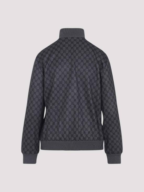  구찌 프린티드 테크니컬 저지 집 스웨트셔츠  837678XJHF01000 Black - GUCCI