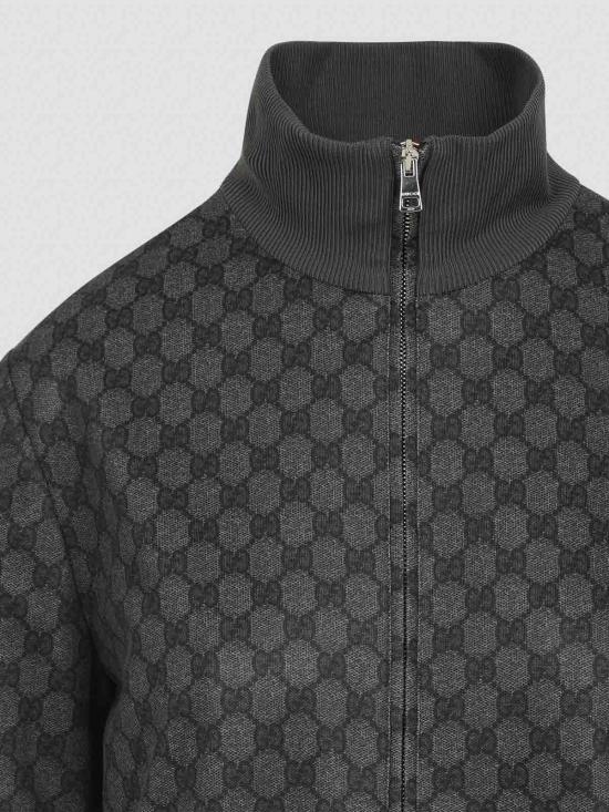  구찌 프린티드 테크니컬 저지 집 스웨트셔츠  837678XJHF01000 Black - GUCCI