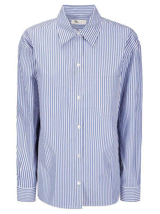 25FW 사이블사렐 셔츠 FW25SH6 7 BLUE WHITE STRIPE