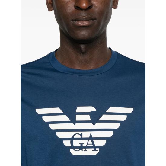 25FW 엠포리오 아르마니 탑 1JPZZ 8N1TN5 FB175 BLUE - EMPORIO ARMANI