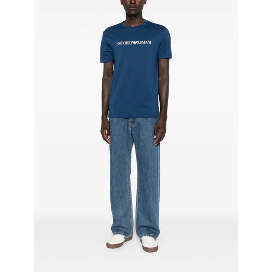 25FW 엠포리오 아르마니 탑 1JPZZ 8N1TN5 FB174 BLUE - EMPORIO ARMANI