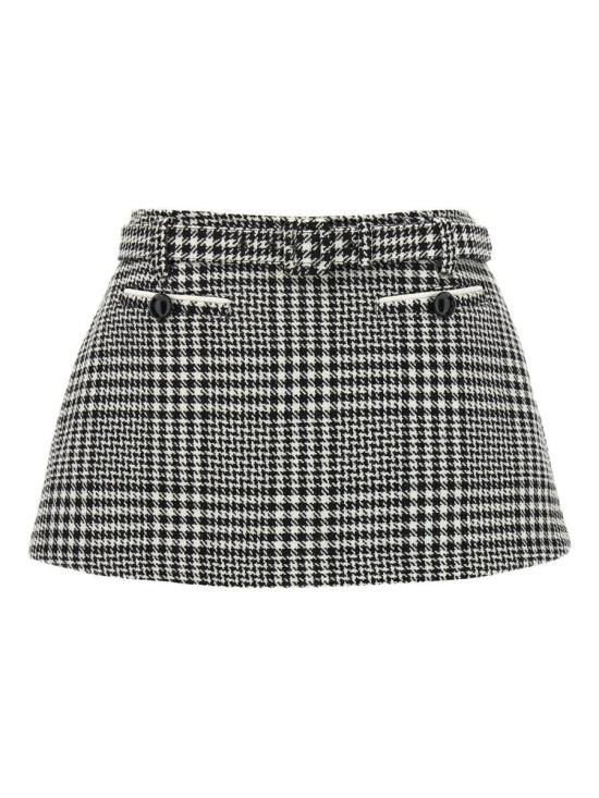 25FW 셀프 포트레이트 스커트 PF25 111SKBW BLKWHT Multicolor