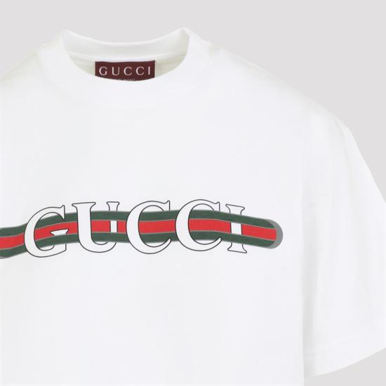 25FW 구찌 프린트 반팔 티셔츠  788093 XJGL6 9074 WHITE - GUCCI