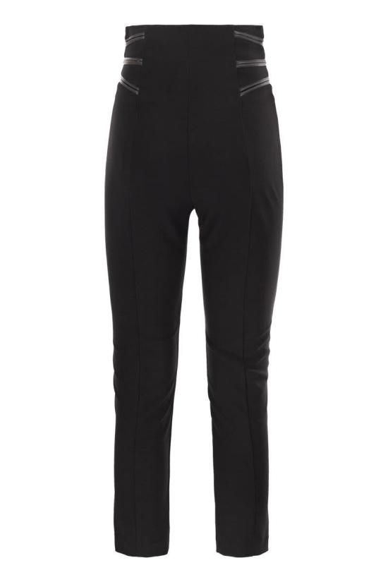 25FW 엘리자베타프랜치 스트레이트 팬츠 PA11956E2 110 Black - ELISABETTA FRANCHI