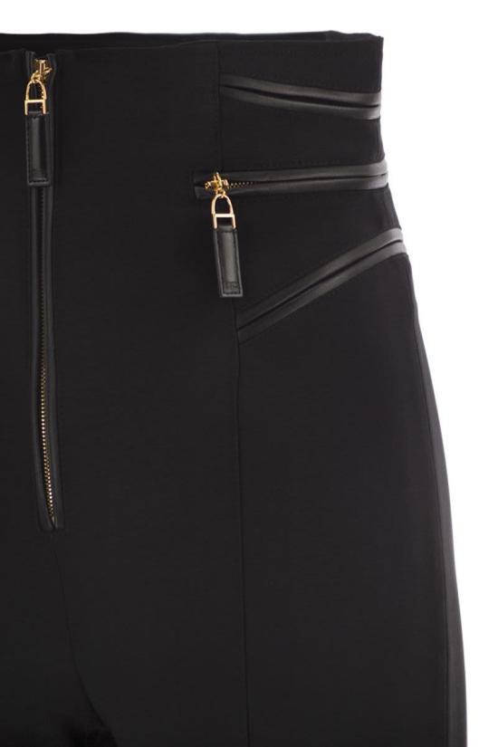 25FW 엘리자베타프랜치 스트레이트 팬츠 PA11956E2 110 Black - ELISABETTA FRANCHI