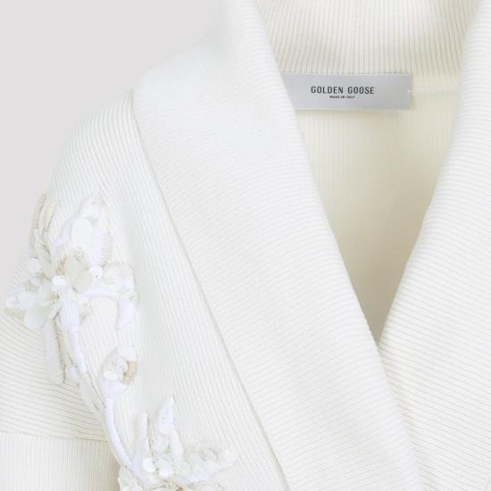 25FW 골든구스 가디건 GWP01409 P002173 10715 WHITE - GOLDEN GOOSE