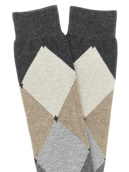 26FW 발렌타인 양말 BMX03114CT195548 Gray - BALLANTYNE