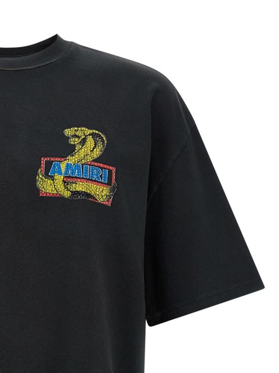 25FW 아미리 반팔 티셔츠 AMJYTE1223BLACK Black - AMIRI