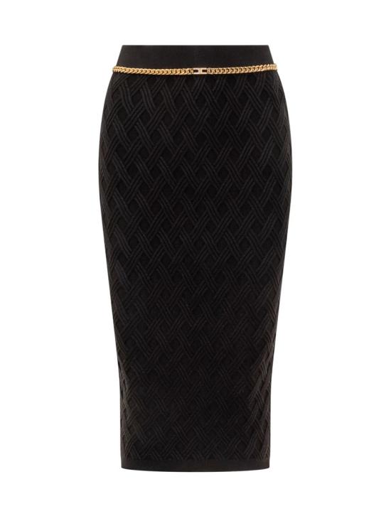 25FW 엘리자베타프랜치 미디 스커트 GK20B56E2 110 Black