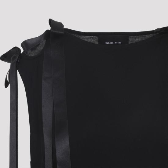 25FW 시몬로샤 미디 원피스 7410 0571 Black - SIMONE ROCHA