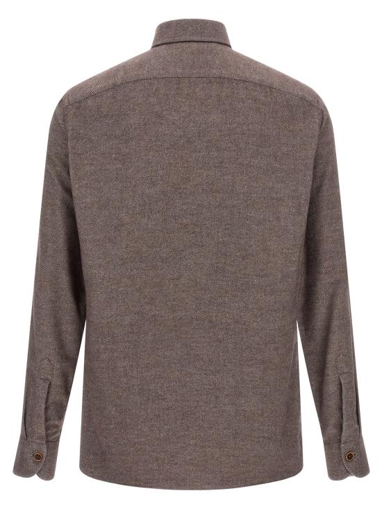 25FW 보리엘로 긴팔 셔츠 210605 Brown - BORRIELLO