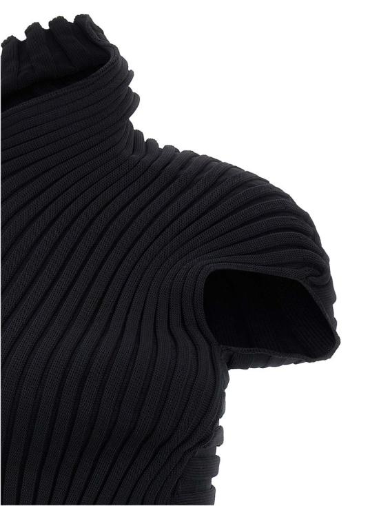 25FW 이세이 미야케 미디 원피스 IM58KT27115 Black - ISSEY MIYAKE