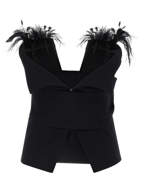 25FW 알베르타 페레티 민소매 티셔츠 A088066000555 Black - ALBERTA FERRETTI