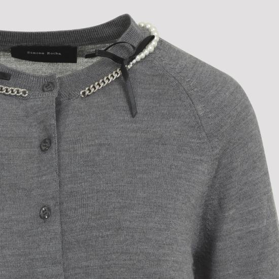 25FW 시몬로샤 가디건 KMK13B 0647 GREY - SIMONE ROCHA