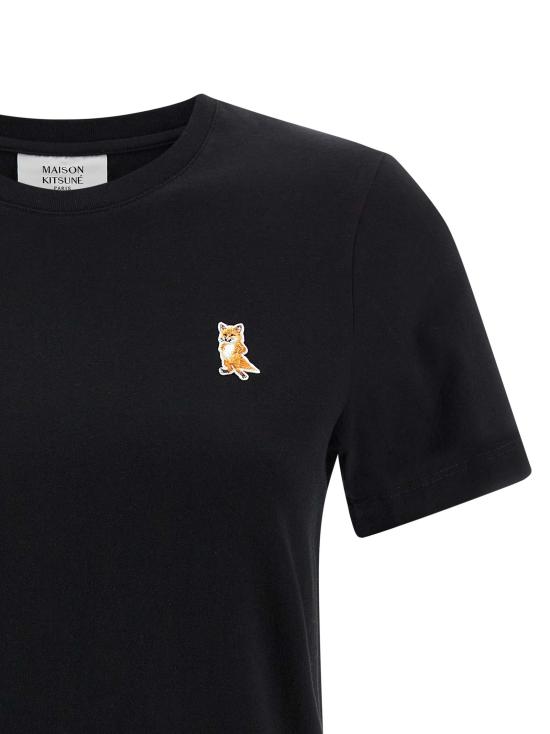 25FW 메종키츠네 레이디 폭스 레귤러 티셔츠 PW00122KJ7026P199 Black - MAISON KITSUNE