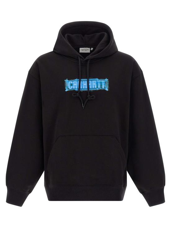 25FW 칼하트 WIP 후드 일렉트릭 부기 스웨트셔츠 I03561089XX Black