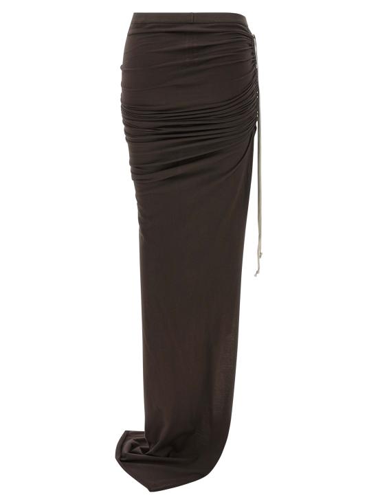 25FW 다크쉐도우 롱 스커트 DS02E7337RN78 Brown - DRKSHDW