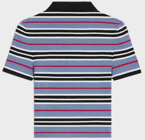 25FW 셀린느 폴로 티셔츠 RY0BY886Z GAN5 DENIM BLACK OFF WHITE - CELINE