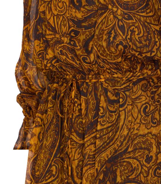 25FW 핑코 미디 원피스 106681 A389ZLD Orange - PINKO