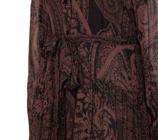 25FW 핑코 미디 원피스 106729 A389ZL1 Brown - PINKO