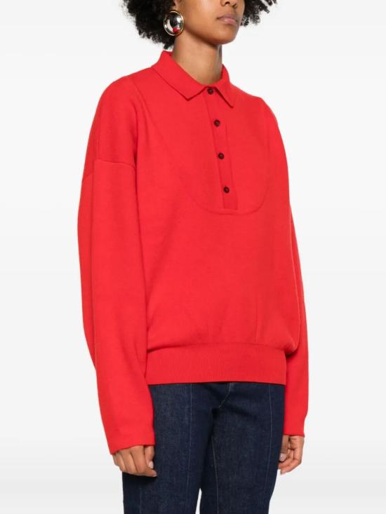 25FW 자크뮈스 스웨터 SWW00623AK00276 470 RED - JACQUEMUS