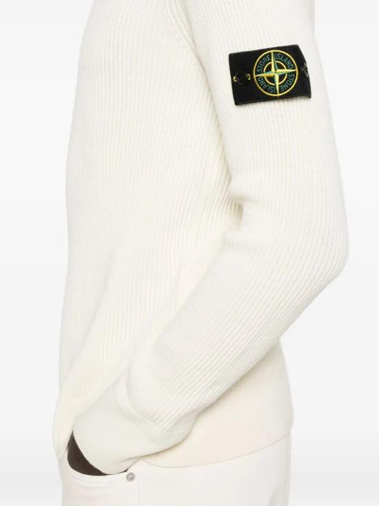 25FW 스톤 아일랜드 5100052 풀 립 RWS 울 터틀넥 스웨터  K2S155100052 S00C2 V0093 IVORY - STONE ISLAND