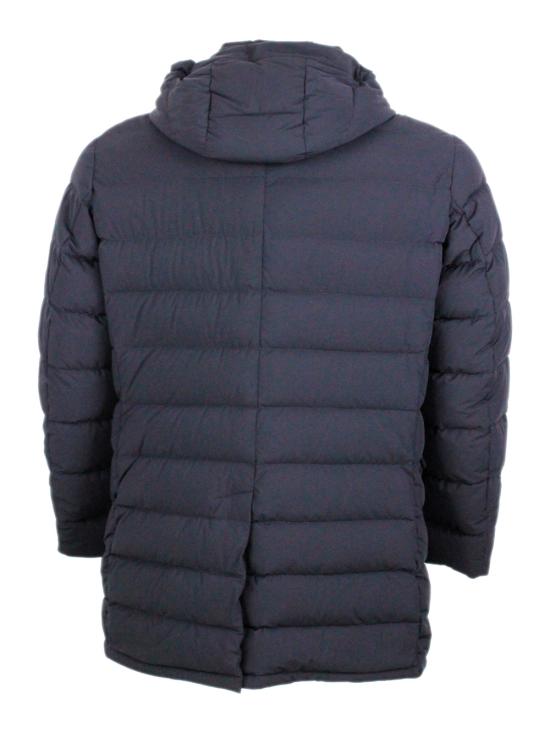 25FW 무레르 칼란드리 KN 싱글 브레스티드 다운 코트  CALANDRI KN 02 Dark blu - MOORER