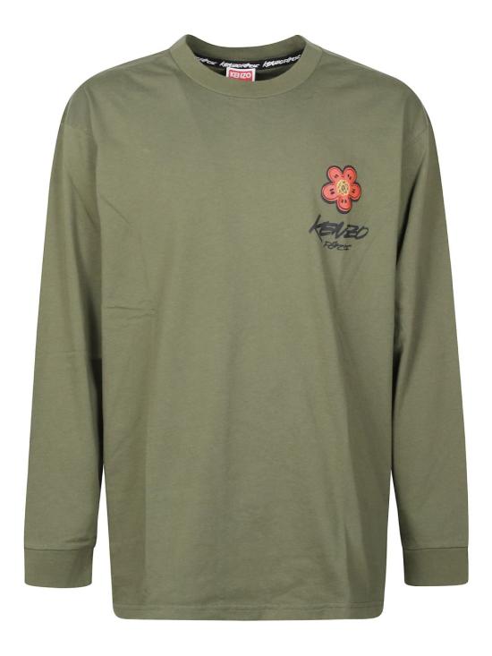 25FW 겐조 보크 플라워 긴팔 티셔츠 FF65TL3514SG50 DOM - KENZO