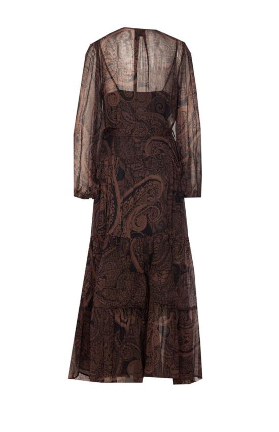 25FW 핑코 원피스 106729A389ZL1 BROWN - PINKO