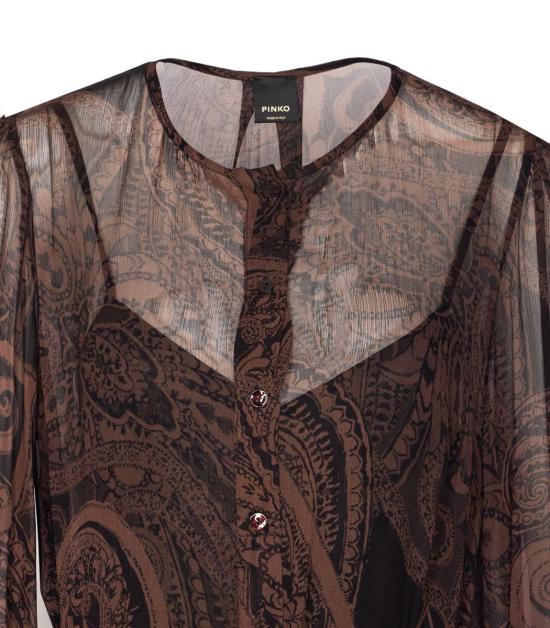 25FW 핑코 원피스 106729A389ZL1 BROWN - PINKO