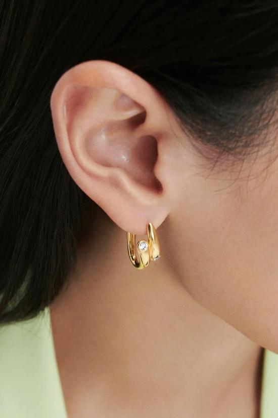  피디파올라 이어링 Pdpaola 카라멜 후프 골드 - PD PAOLA