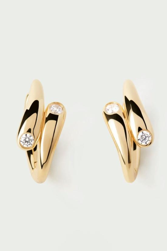  피디파올라 이어링 Pdpaola 카라멜 후프 골드 - PD PAOLA