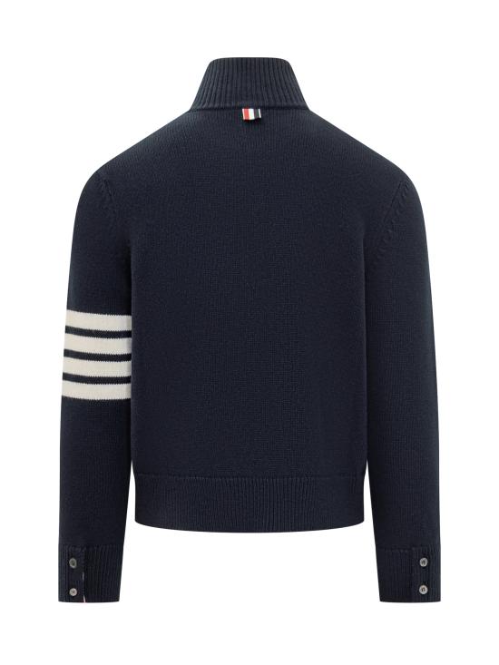 25FW 톰브라운 집업 니트 MKA567AY1029 415 NAVY - THOM BROWNE
