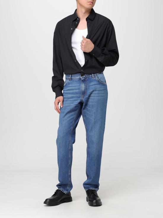 25SS 돌체앤가바나 긴팔 셔츠 G5EJ1TFU5U8 N0000 Black - DOLCE & GABBANA