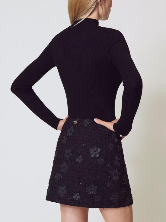 25FW 트윈셋 탑 252TP3243 00006 Black - TWINSET