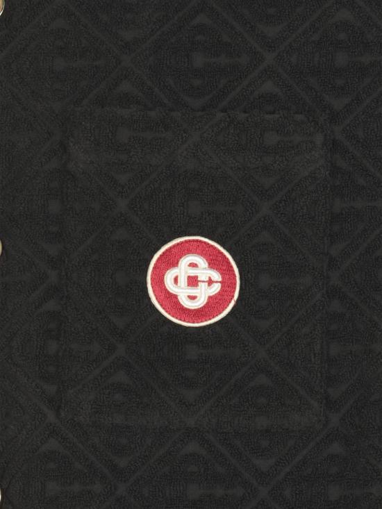 25FW 카사블랑카 반팔 셔츠 MPF25SH08502 02 Black - CASABLANCA