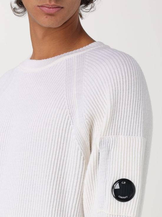 24FW 씨피 컴퍼니 스웨터 17CMKN052A110149A 103 White - C.P. COMPANY