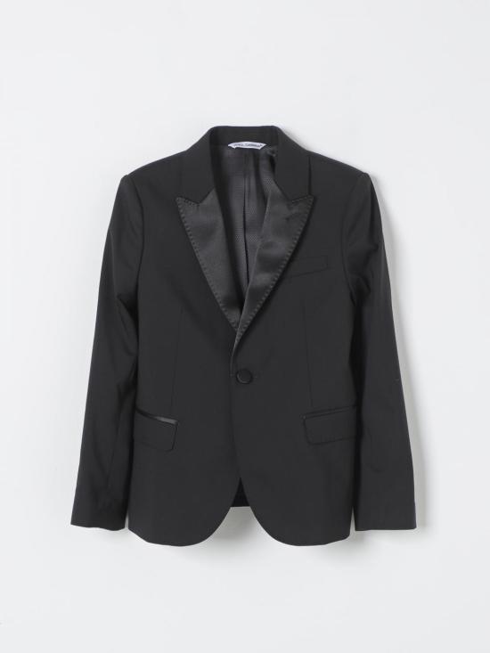 25FW [키즈] 돌체앤가바나 캐주얼 자켓 L41J46FUBBG N0000 Black