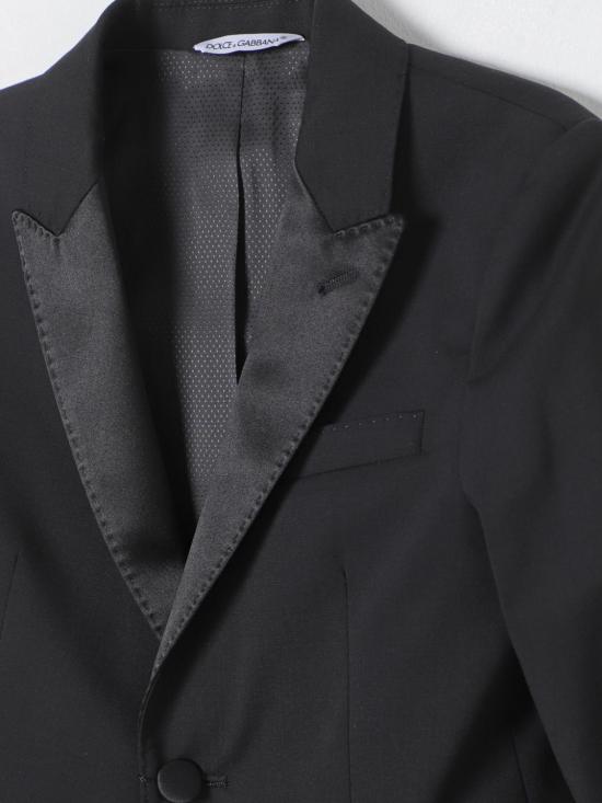 25FW [키즈] 돌체앤가바나 캐주얼 자켓 L41J46FUBBG N0000 Black - DOLCE & GABBANA