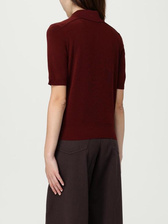 25FW 버버리 울 폴로 셔츠 8112167 Brick Red - BURBERRY