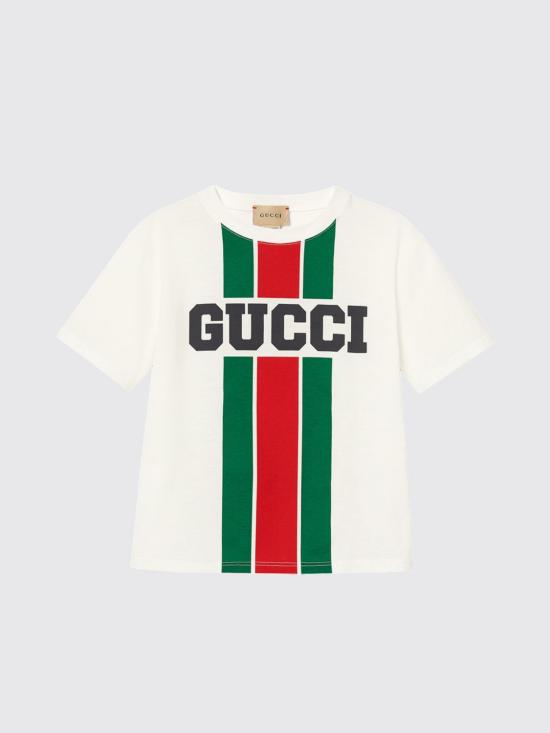 25FW [키즈] 구찌 티셔츠 575114XJGN7 9214 White