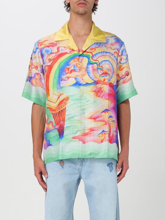 25SS 카사블랑카 반팔 셔츠 UMPS25SH003 04 Multicolor