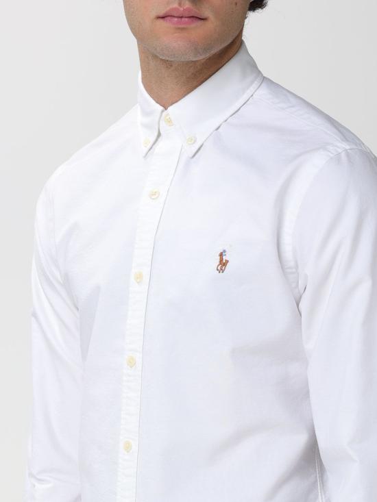25FW 폴로 랄프로렌 긴팔 셔츠 710549084 006 White - POLO RALPH LAUREN
