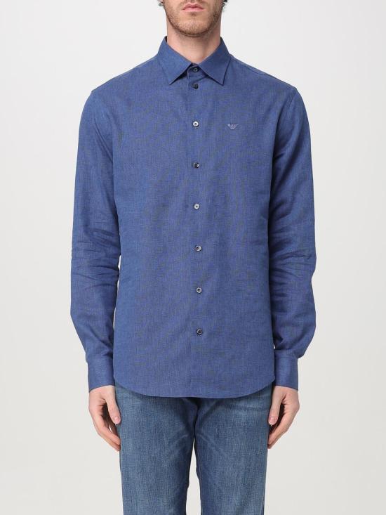 25SS 엠포리오 아르마니 긴팔 셔츠 EM000099TE14112 OB006 Blue